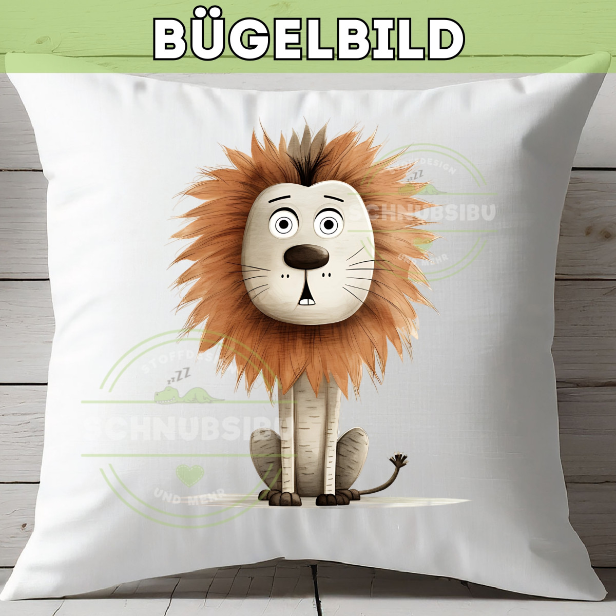 Bügelbild Verrückte Tiere - Löwe